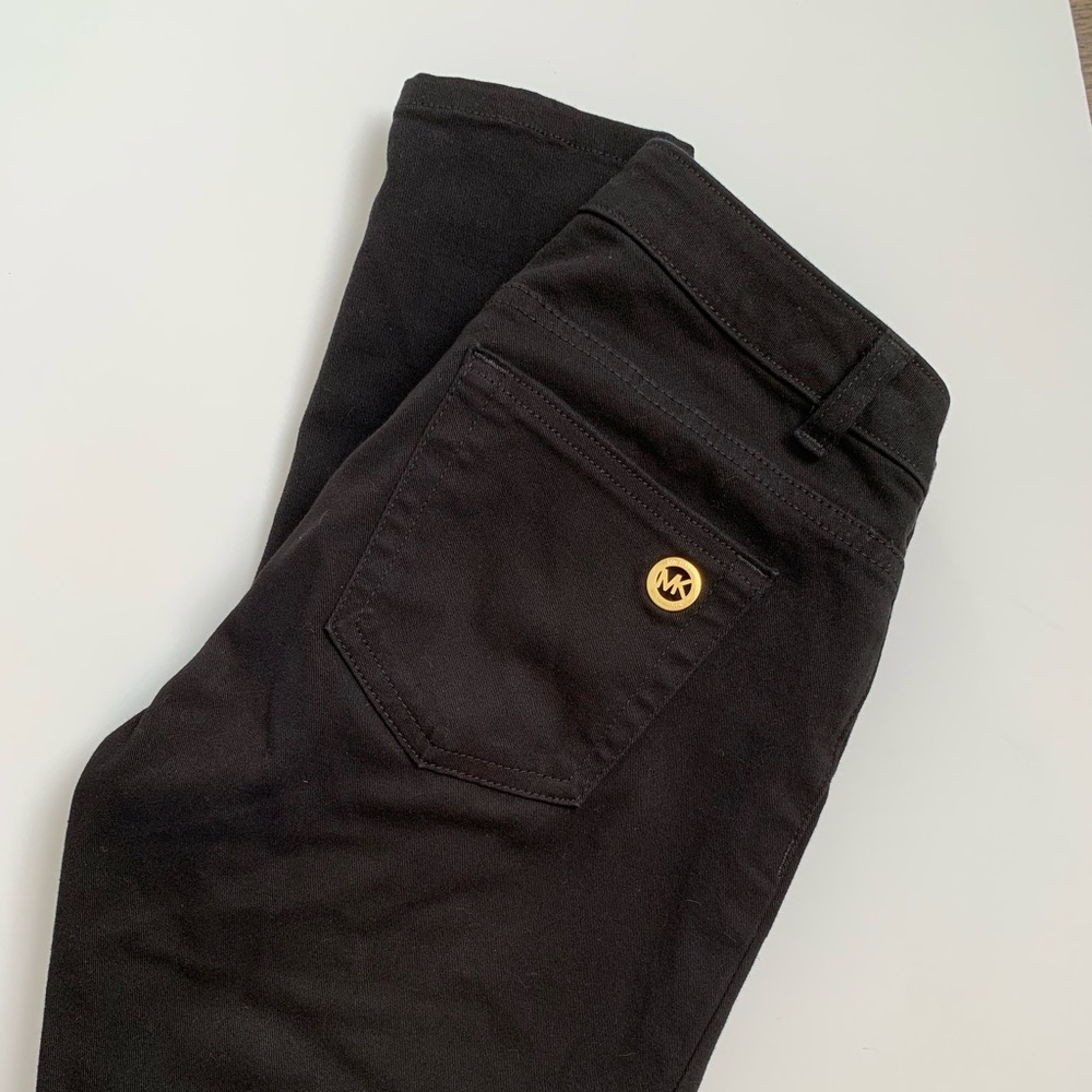 Michael Kors black Izzy skinny petite jeans
